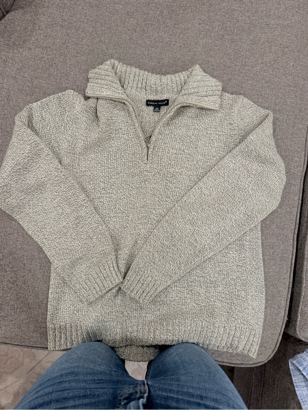 Quarter-Zip Knit Sweater